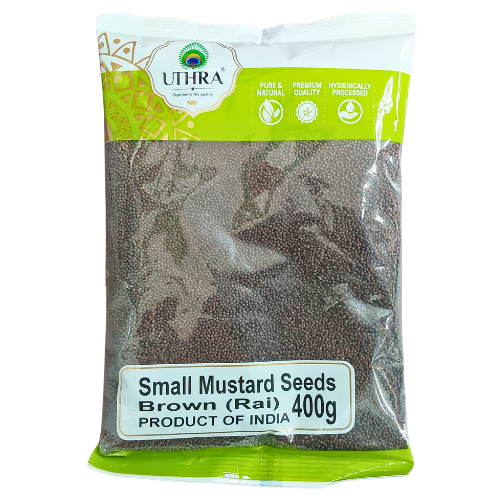 Uthra Small Brown Mustard Seeds 400g