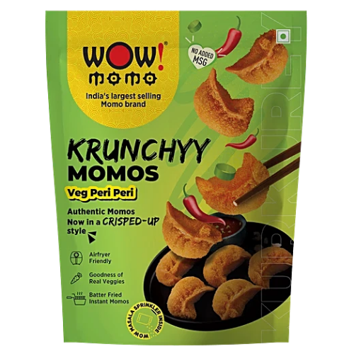 Wow Frozen Krunchy Peri Peri Momos
